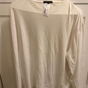 Men's Essential White Long Sleeve Shirt